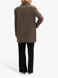 MY ESSENTIAL WARDROBE Frannie Wool Blend Coat, Seal Brown Melange