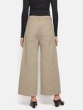 Jigsaw Denim Wide Leg Sailor Trousers, Brown