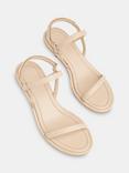 Whistles Enslee Leather Heeled Sandals, Neutral