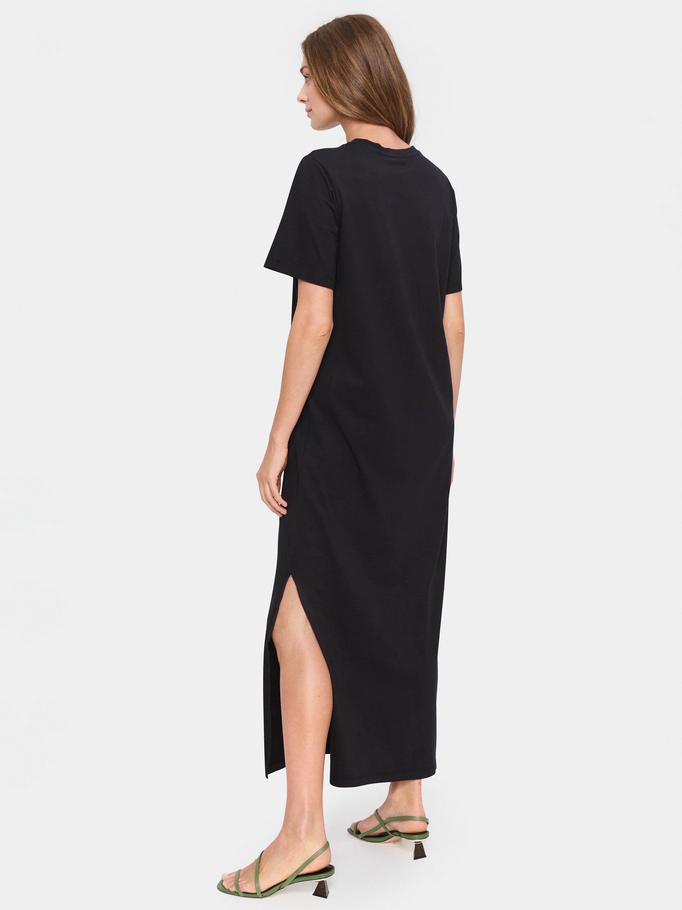 Product image 2 of 5, which shows Saint Tropez Faria T-Shirt Dress, Black, XS