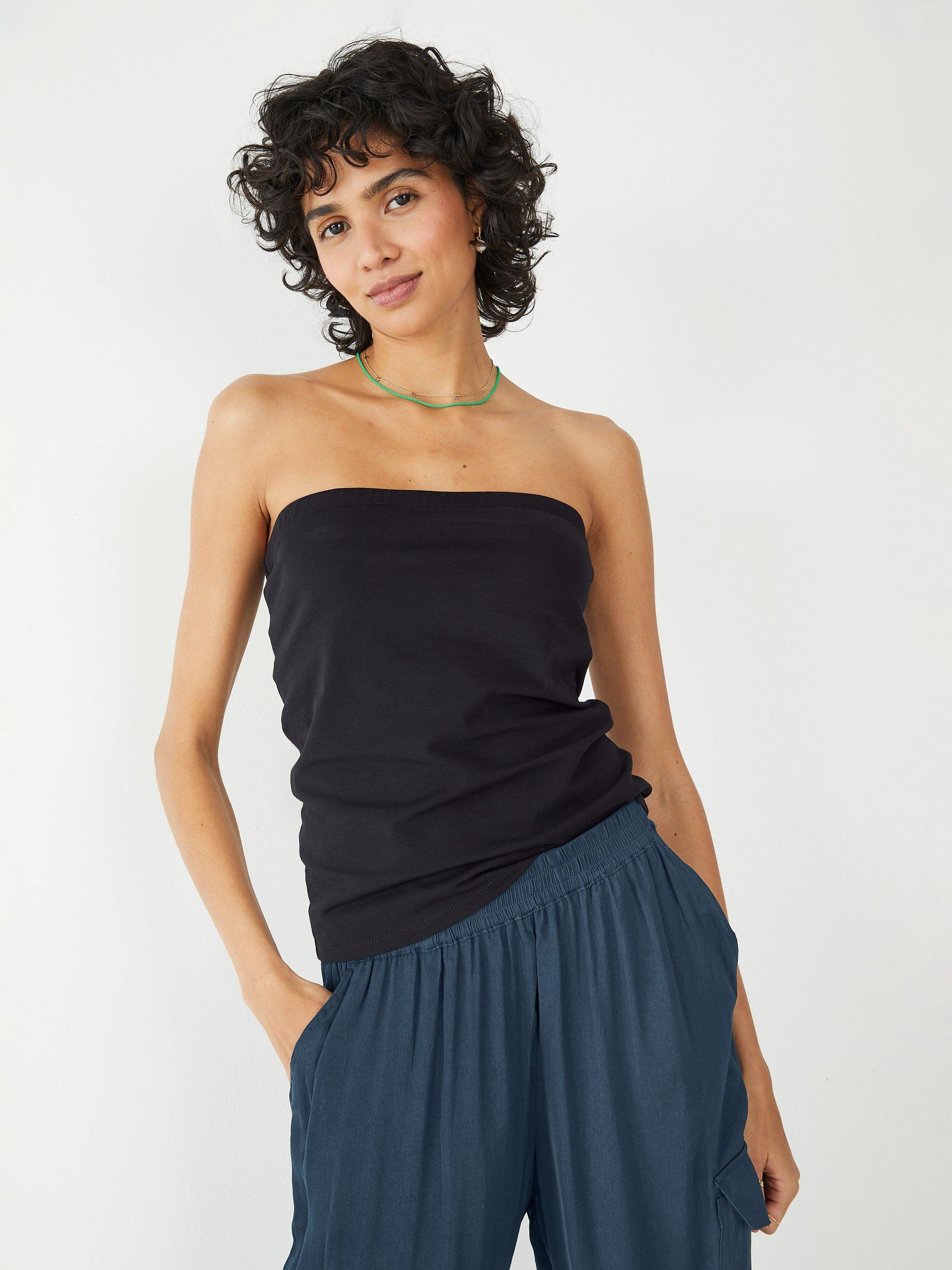 HUSH Mel Jersey Tube Top, Black
