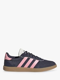 adidas Breaknet Suede Trainers, Navy/Pink