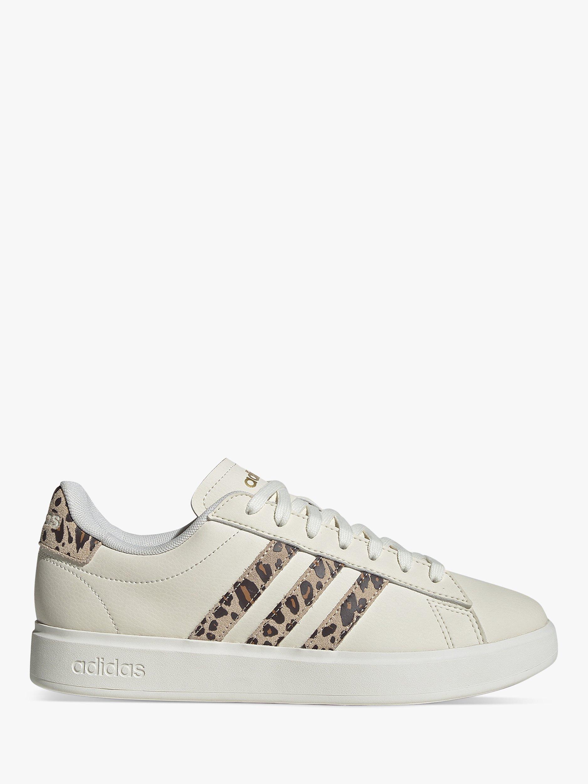 adidas Grand Court 2.0 Leopard Trainers White