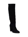 Lauren Ralph Lauren Artizan Suede Tall Chunky Heeled Boots, Black