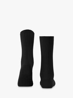 FALKE Cosy Wool & Cashmere Blend Boot Socks - view 2, Black