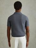 Reiss Lupton Cotton Textured Press-Stud Polo