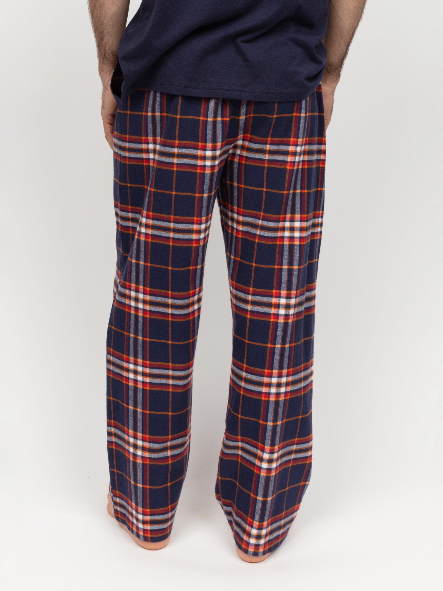 Product image 3 of 4, which shows Cyberjammies Taylor Check Pyjama Bottom, Navy, S
