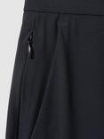 Reiss Split Technical Drawstring Trousers, Navy