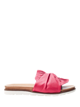 Moda in Pelle Jemini Leather Twist Bow Sandals, Raspberry