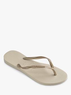Havaianas Slim Flip Flops - view 2, Beige