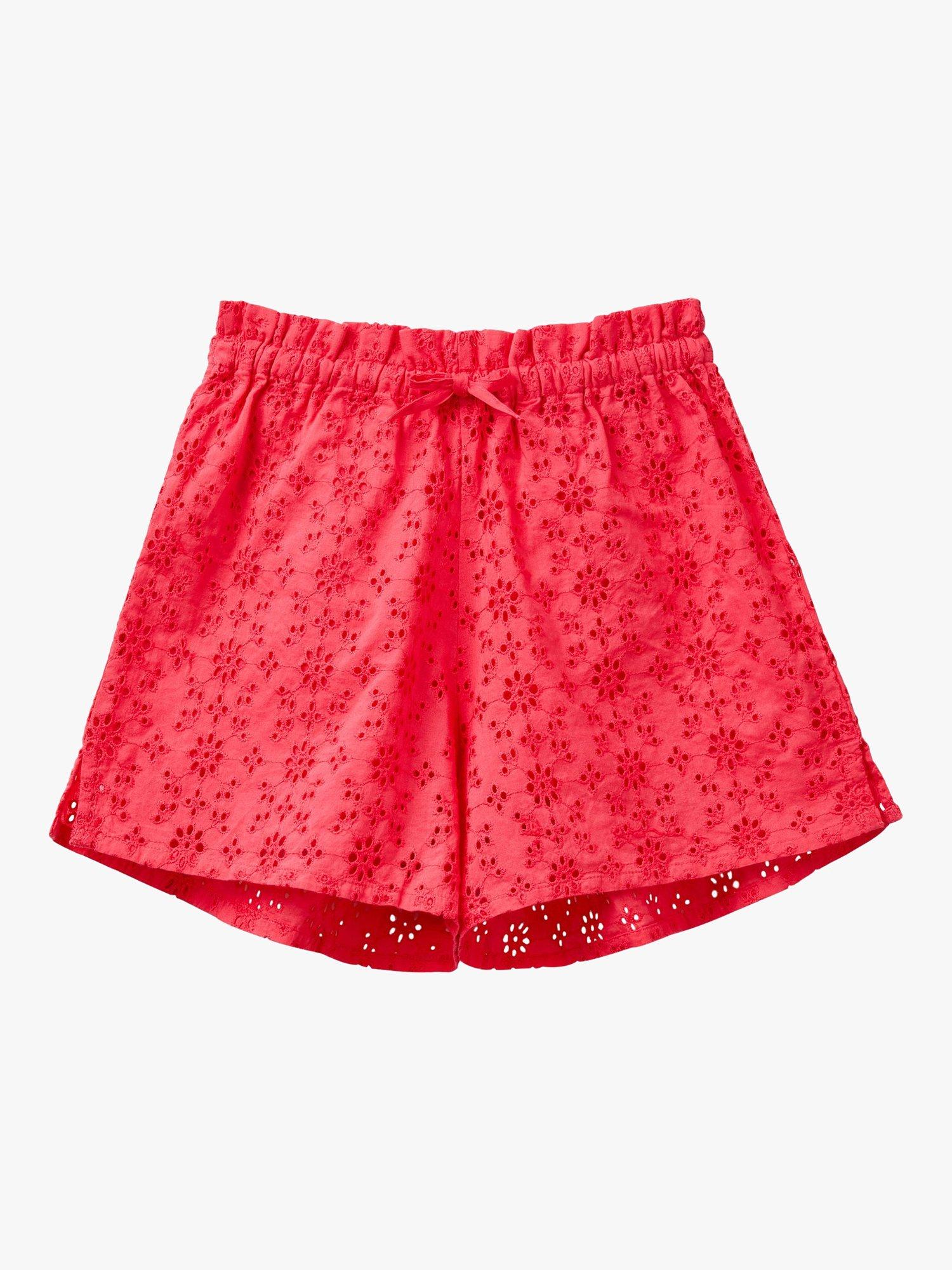 Benetton Kids' Broderie Anglaise Shorts