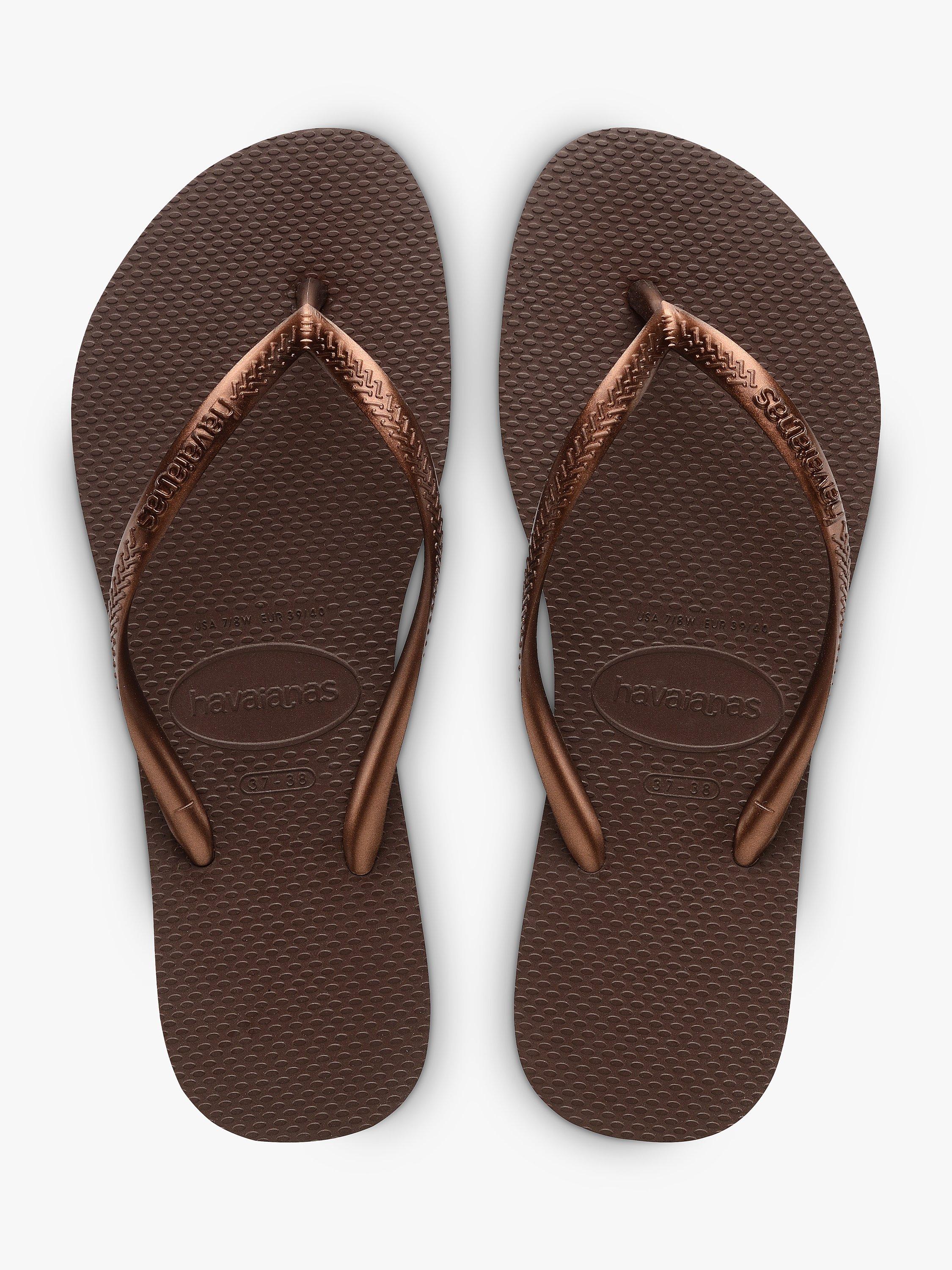 Brown havaianas flip flops online