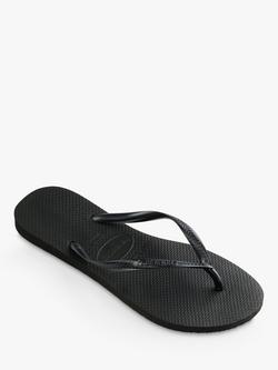Havaianas Slim Flip Flops - view 2, Black