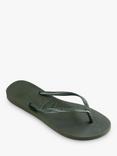 Havaianas Slim Flip Flops, Olive Green