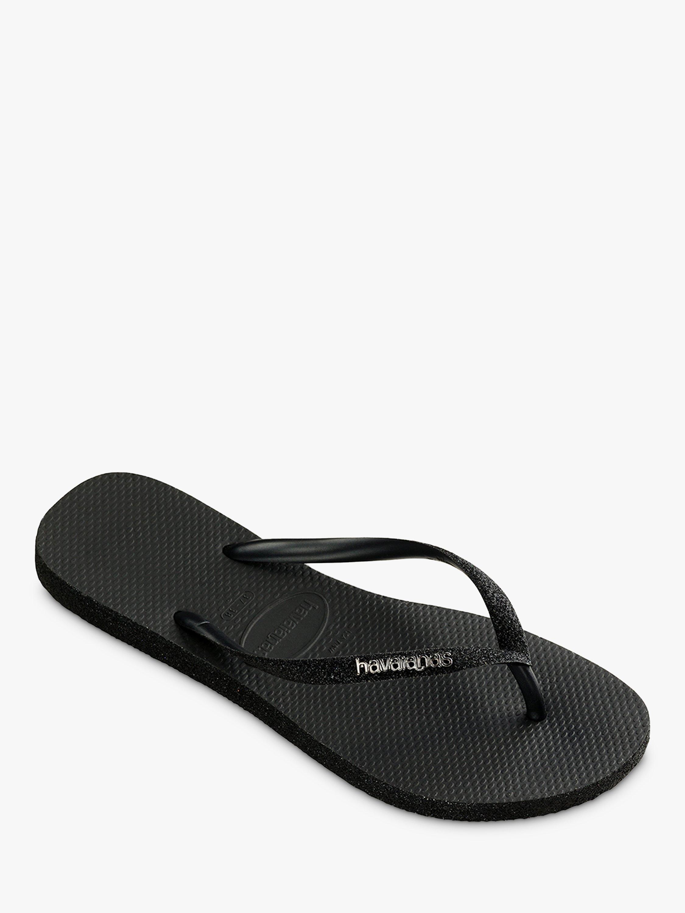 Havaianas Slim Flip Flops, Black, S