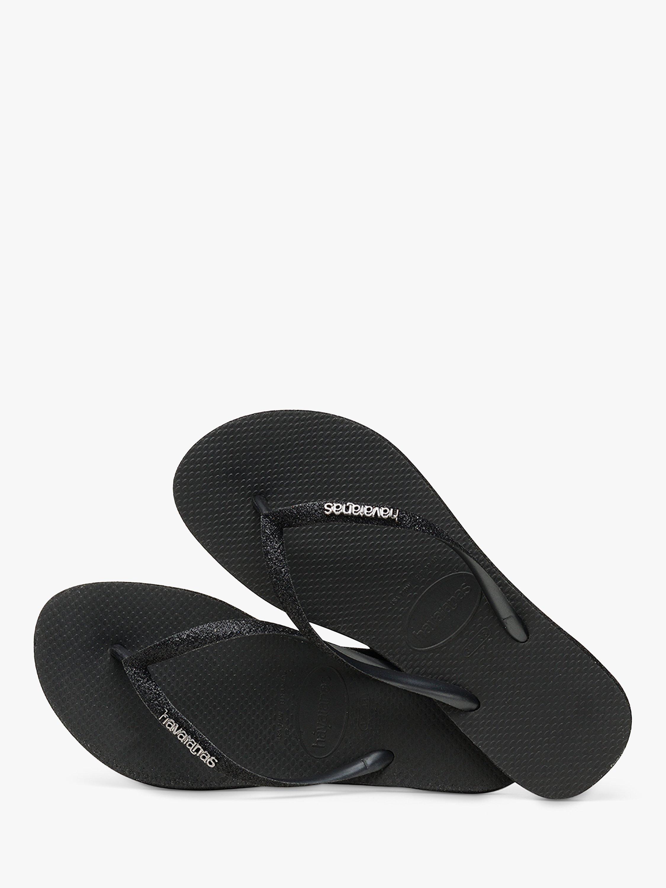 Havaianas Slim Flip Flops, Black, S