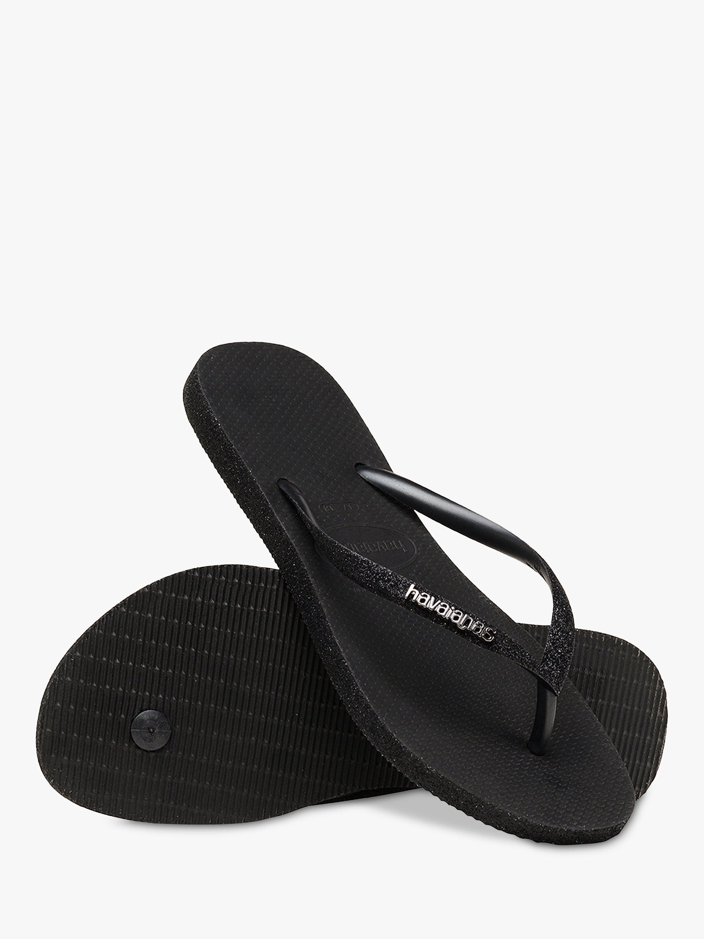 Havaianas Slim Flip Flops, Black, S