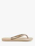 Havaianas Slim Metallic Flip Flops, Gold