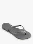 Havaianas Slim Flip Flops, Steel Grey