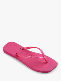 Havaianas Square Toe Flip Flops - view 2, Pink Flux