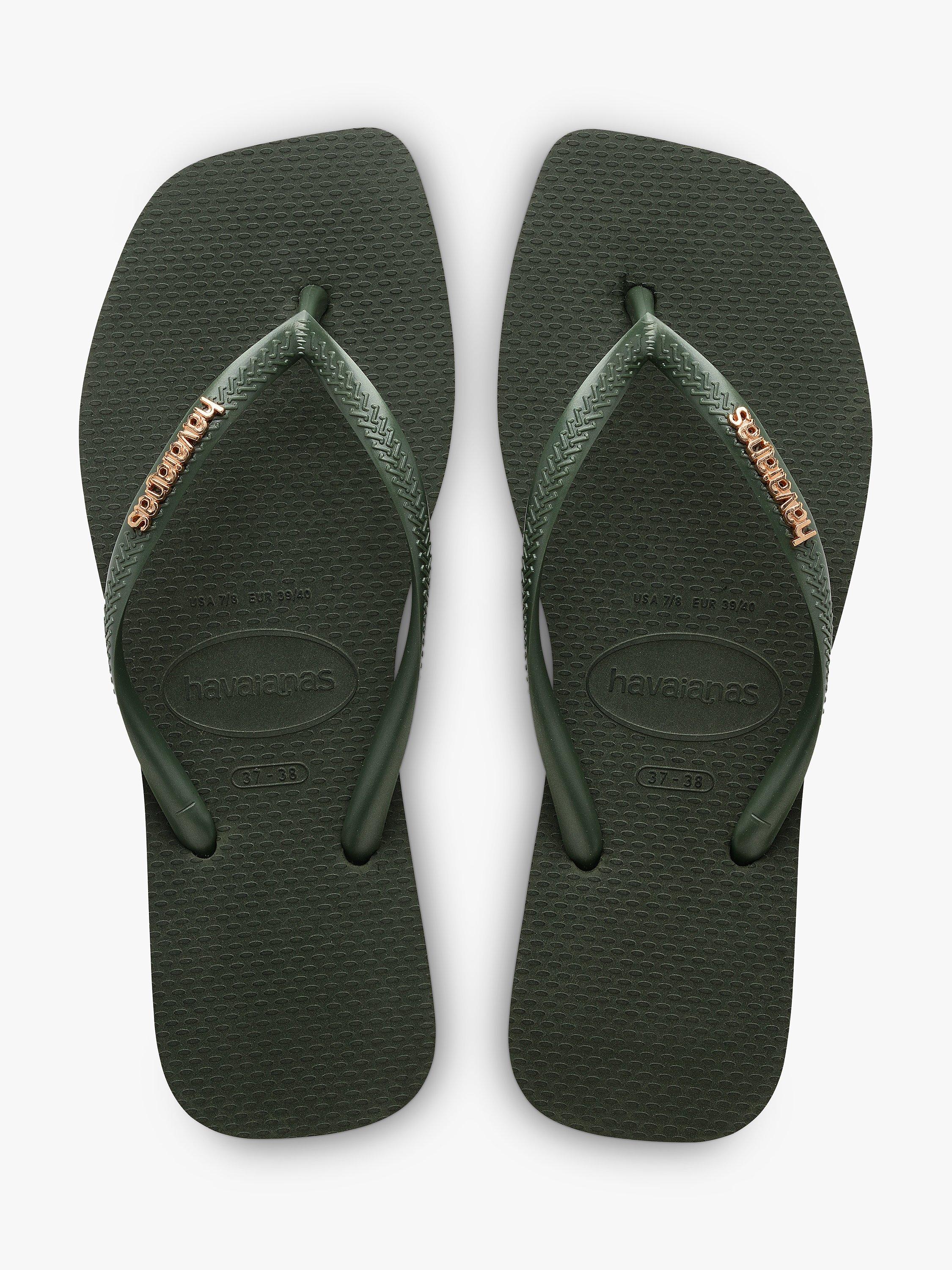 Metallic havaianas flip flops on sale