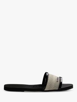 Havaianas Trancoso Slider Sandals, Black