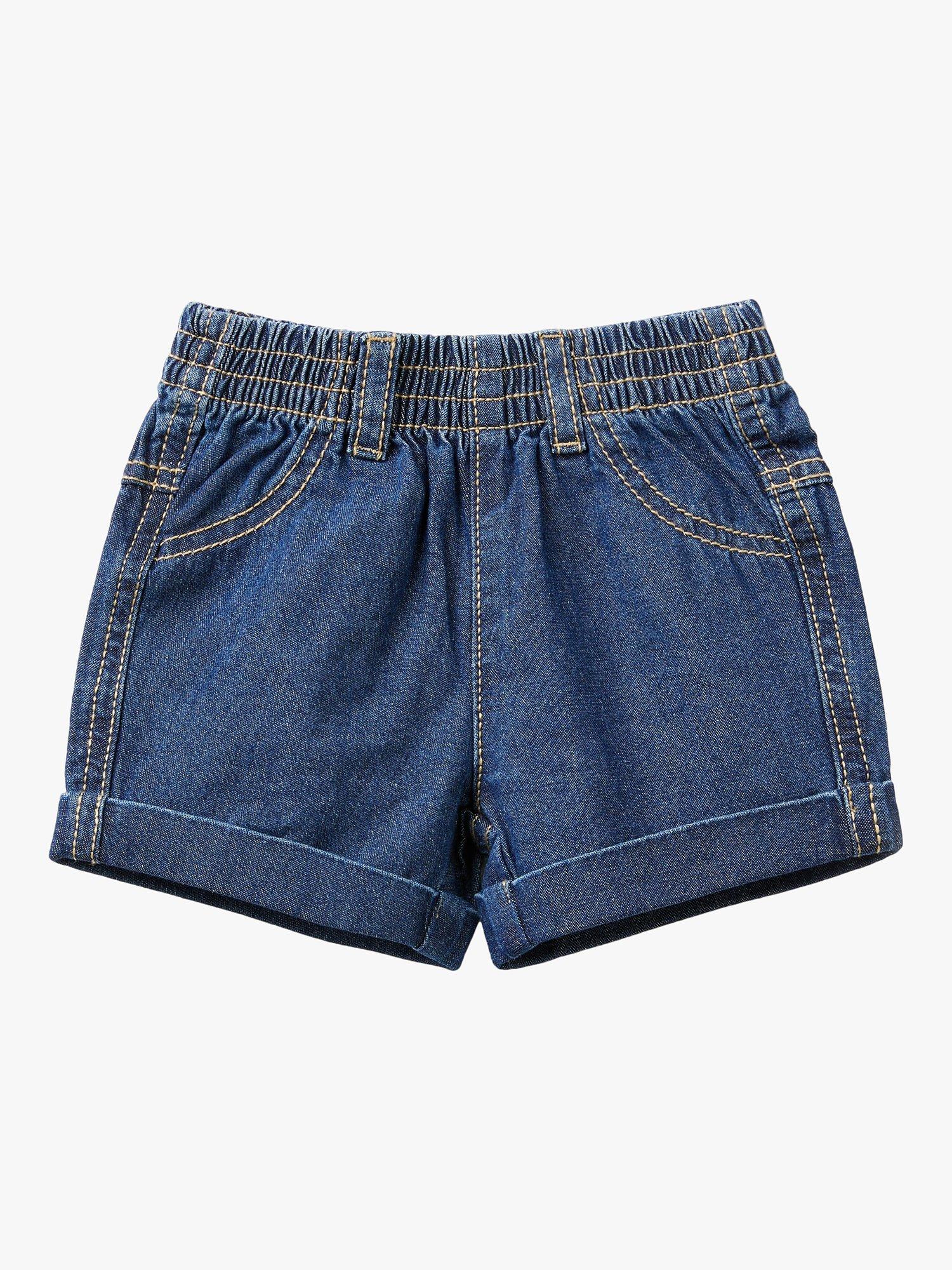 Benetton Baby Denim Shorts, Blue