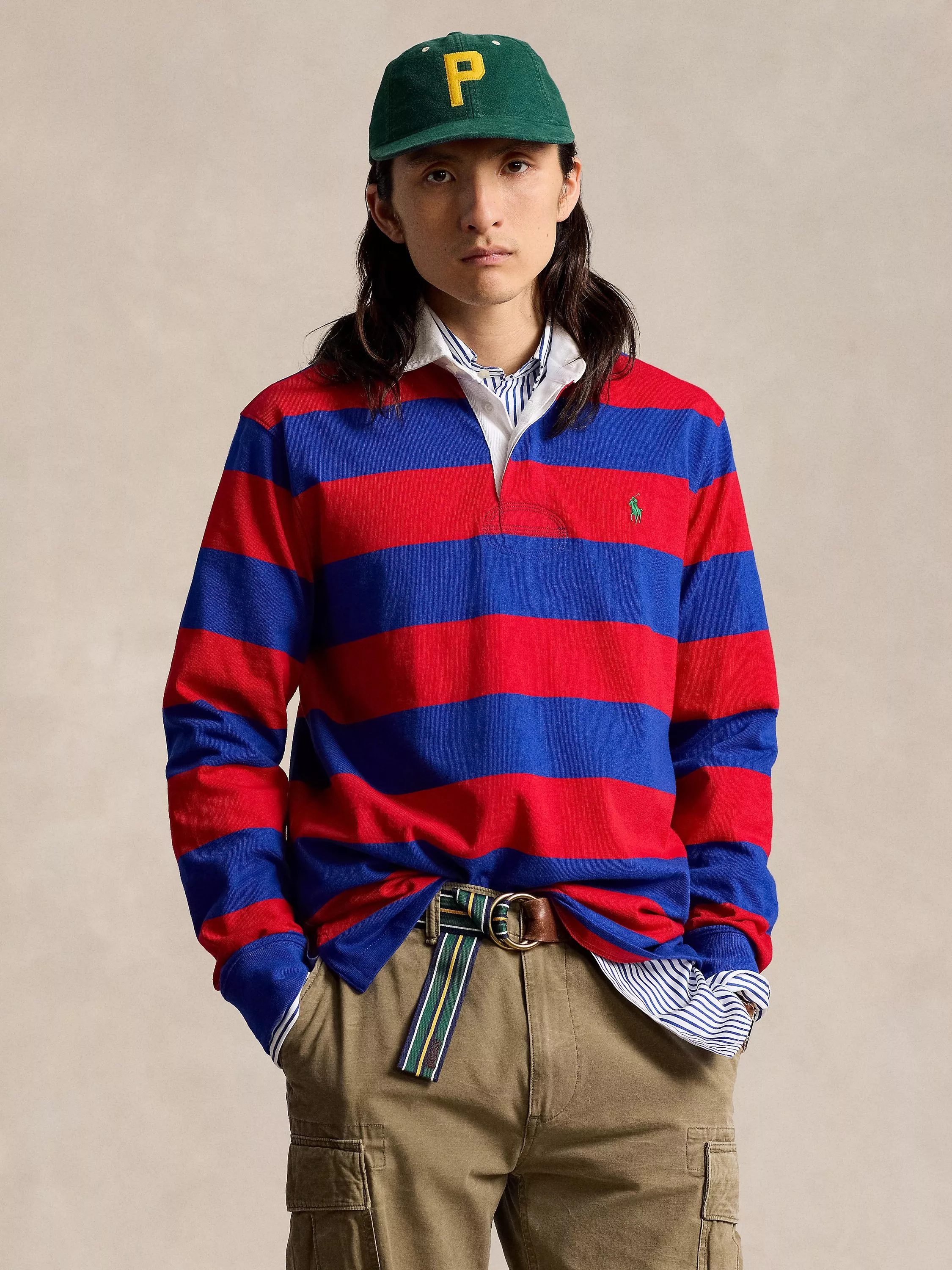 Polo red striped shirt hotsell