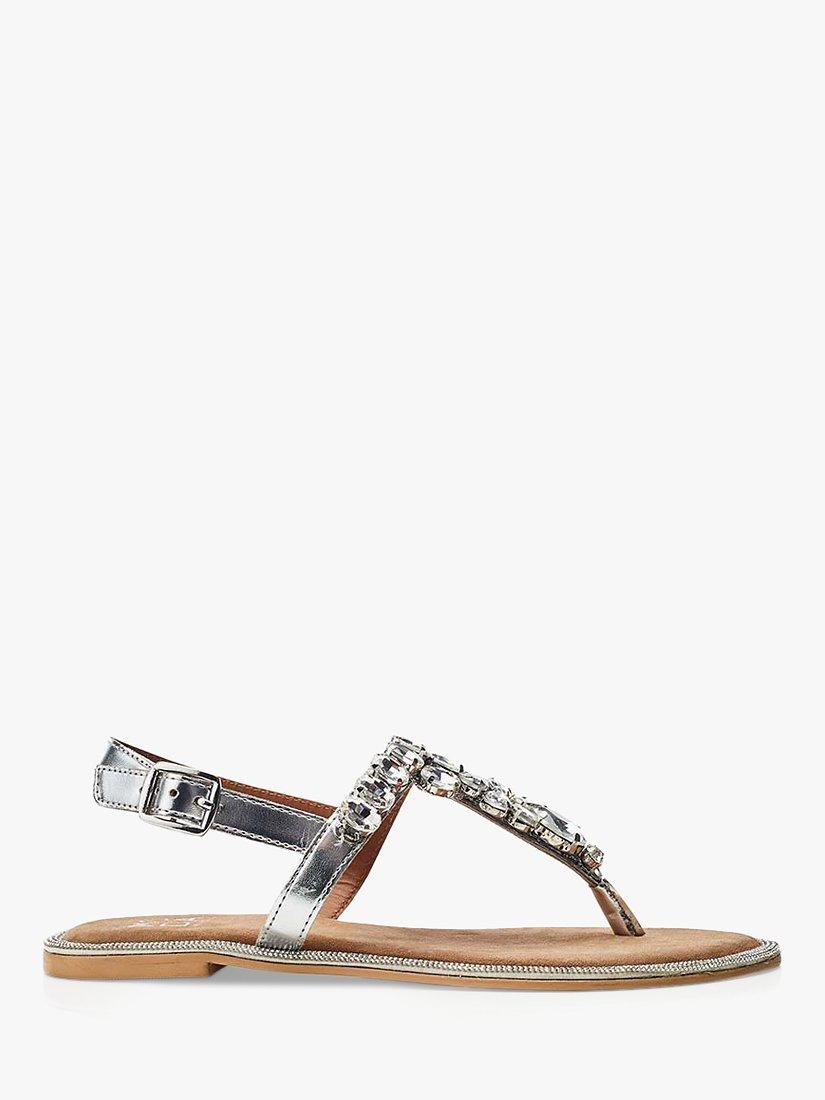 Moda in Pelle Otalia Embellished Sandals, Silver