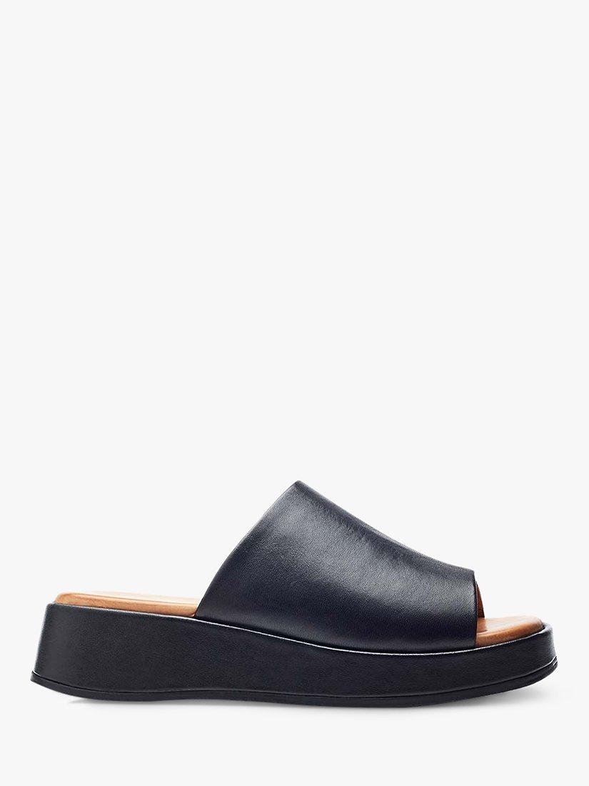 Moda in Pelle Orolia Leather Mules, Off White, Black