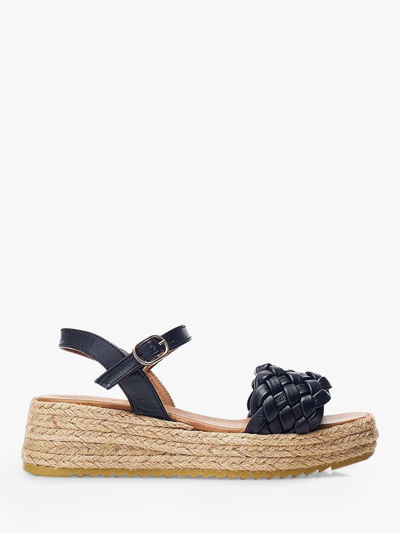 Moda in Pelle Adrienne Leather Espadrille Sandals