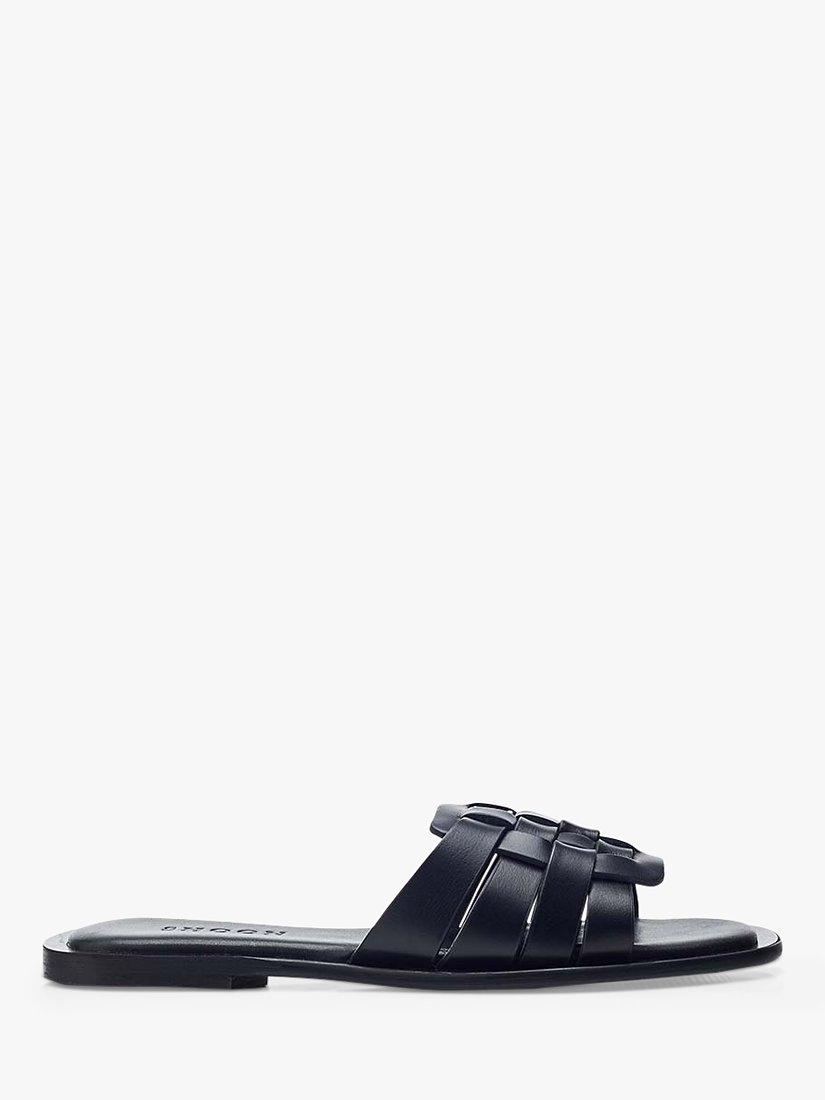 Moda in Pelle Athol Leather Sandals, Black