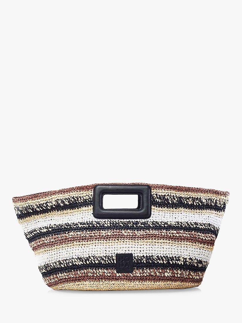 Moda in Pelle Sorrento Raffia Shopper Bag