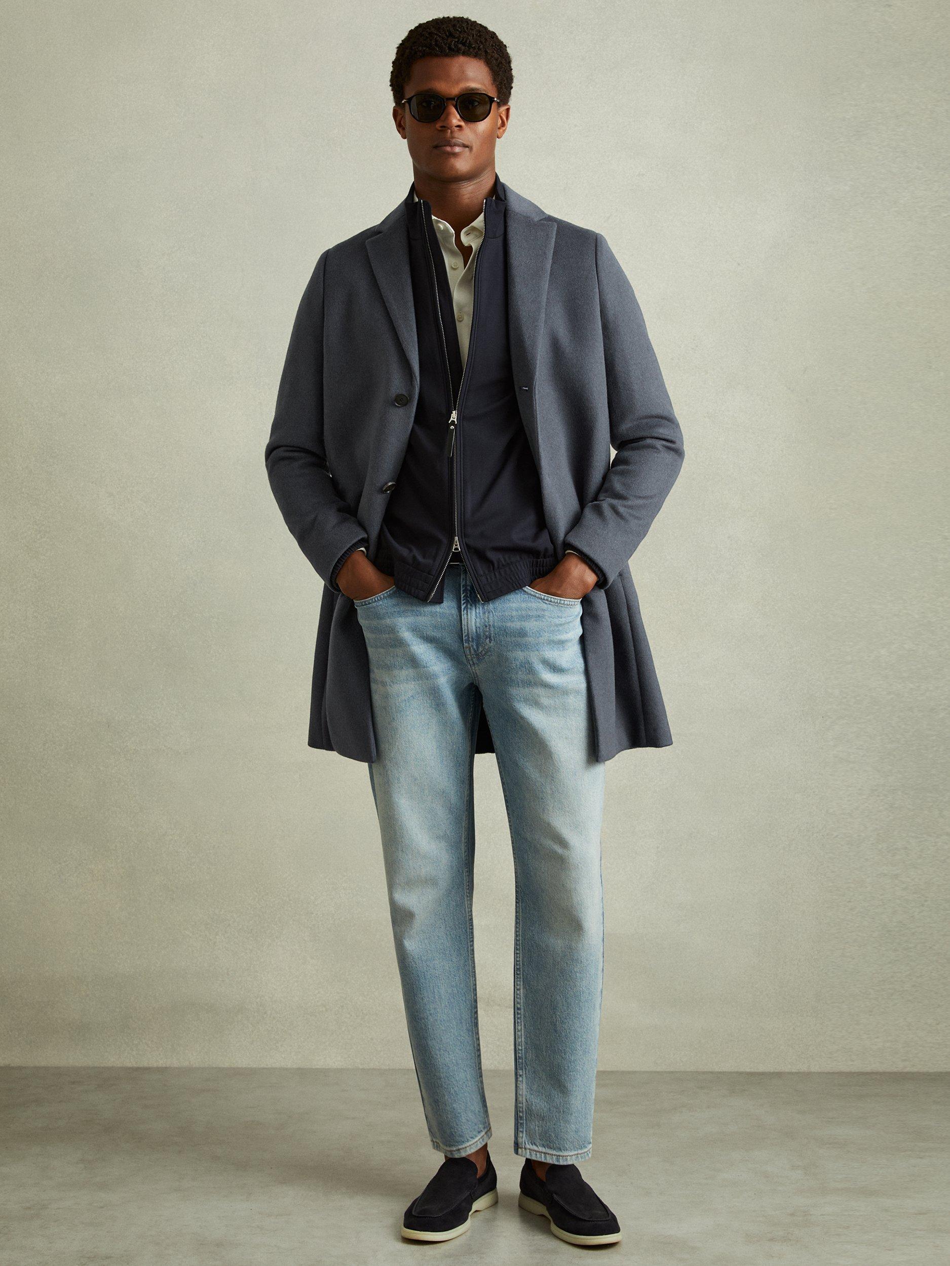 Reiss Gable Wool Blend Single Breasted Coat