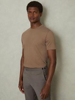 Reiss Bless Cotton T-Shirt, Pack of 3, Camel/Pistachio, Camel/Pistachio