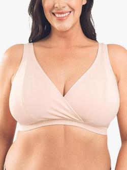Royce Mia Non-Padded Organic Cotton Wirefree Bra, Blush