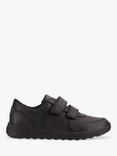 Clarks Kids' Daze Step 2 Leather School Shoes, Black