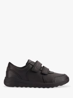 Clarks Kids' Daze Step 2 Leather School Shoes, Black, Black