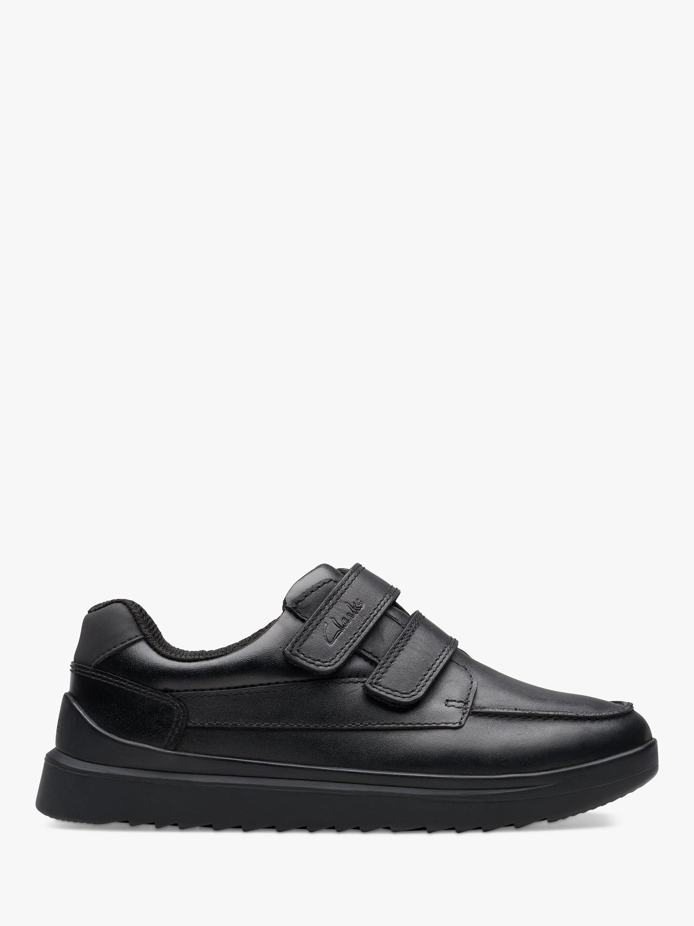 Clarks Kids Keelan Flare Leather School Shoes Black Leather