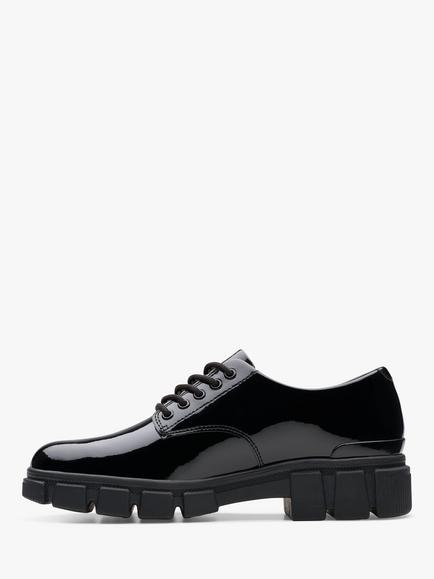 Clarks Kids' Evyn Lace Shoes, Black Patent - view 2, Black Patent