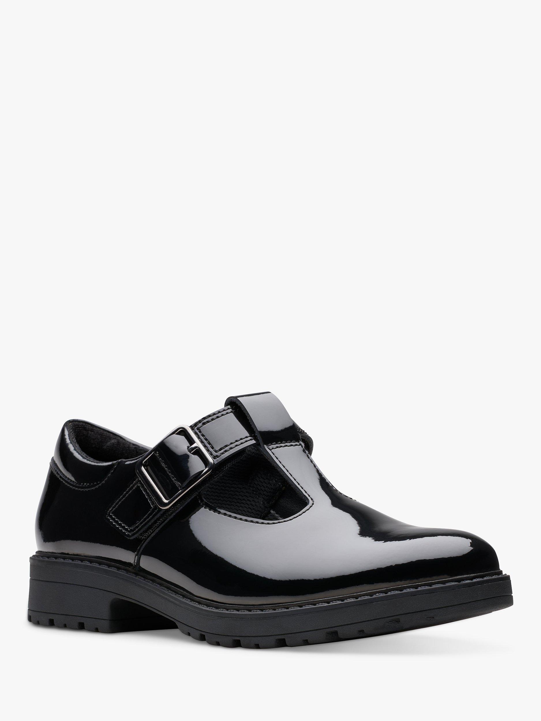 Product image 7 of 8, which shows Clarks Kids' Loxham Bar School Shoes, Black Patent, 3 F