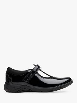 Clarks Kids' Relda Gem School Shoes, Black Patent, Black Patent
