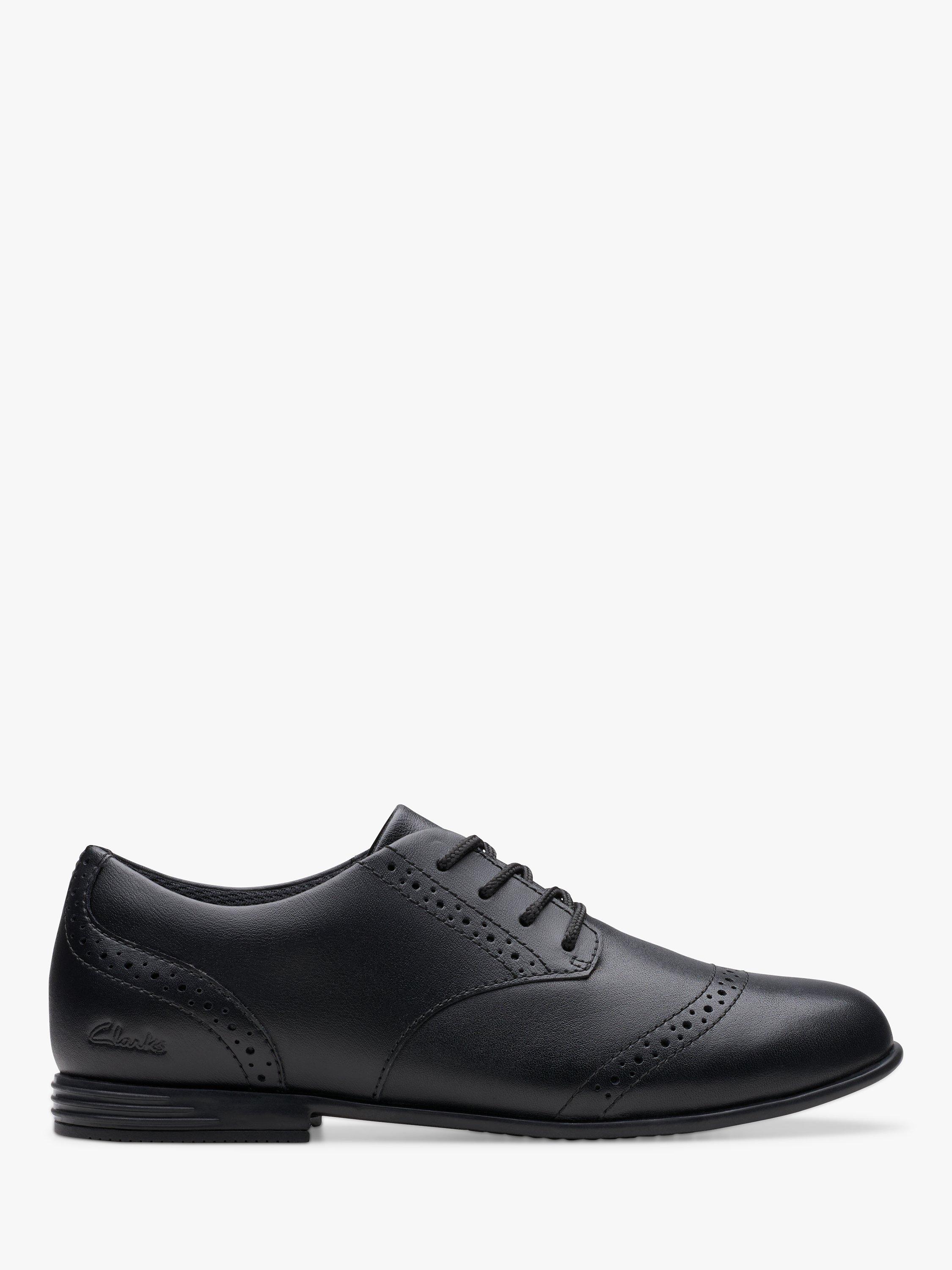 Clarks black brogue shoes best sale