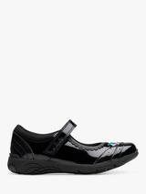 Clarks Kids' Relda Spark School Shoes, Black Patent