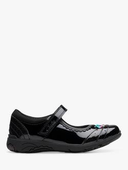 Clarks Kids' Relda Spark School Shoes, Black Patent, Black Patent