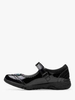 Clarks Kids' Relda Spark School Shoes, Black Patent - view 2, Black Patent