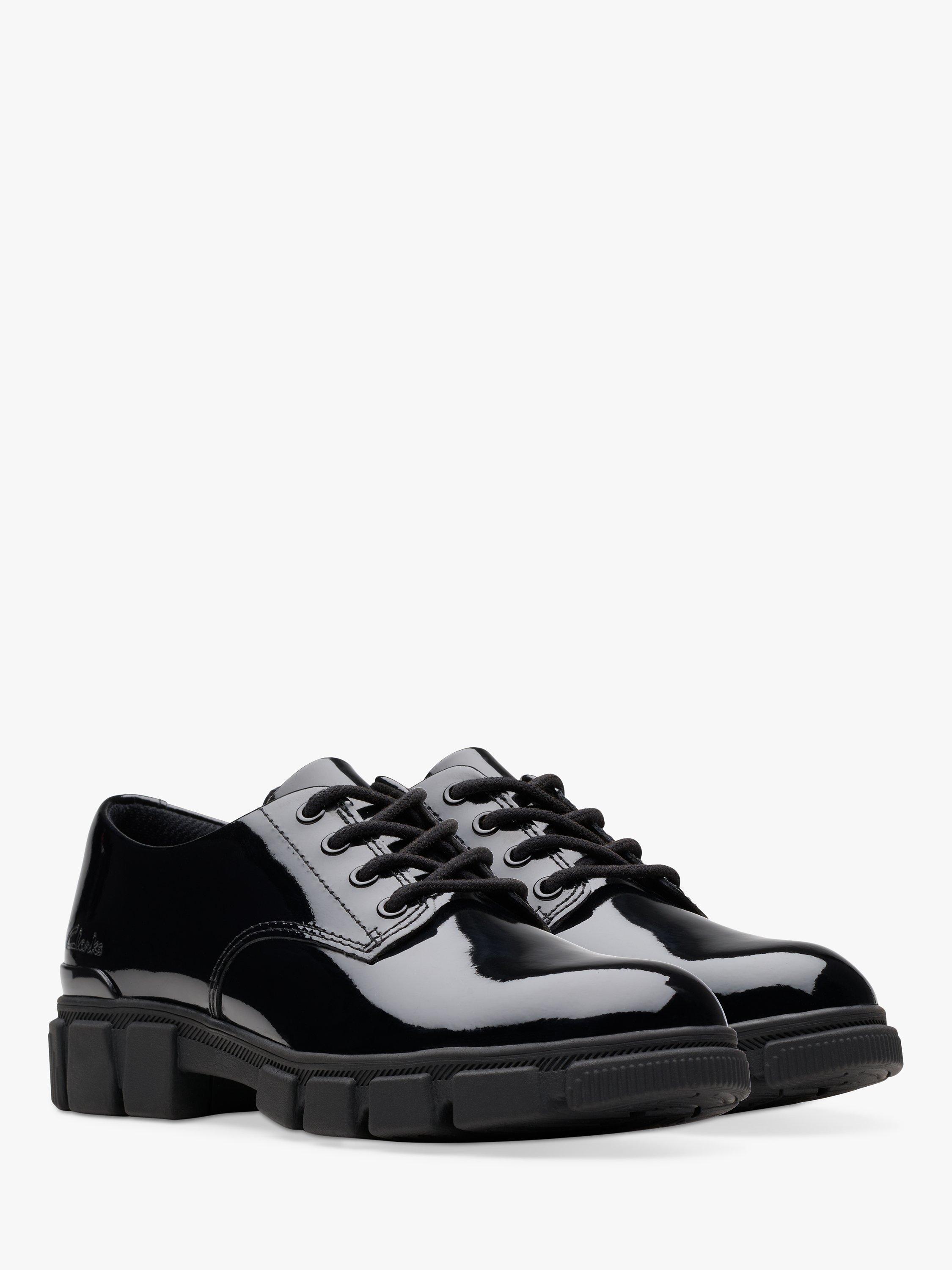 Product image 4 of 7, which shows Clarks Kids' Evyn Lace School Shoes, Black, 10 F Jnr