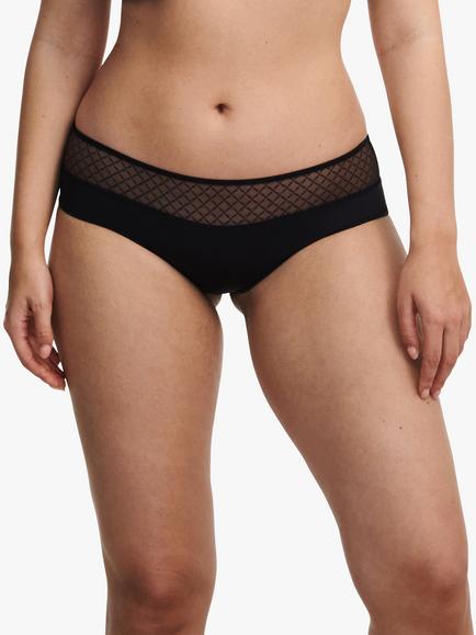 Chantelle Norah Chic Soft Feel Shorty Knickers, Black