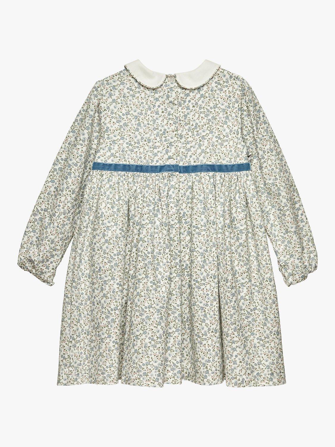 Product image 2 of 7, which shows Trotters Kids' Aubrey Floral Dress, Multi, 2 years