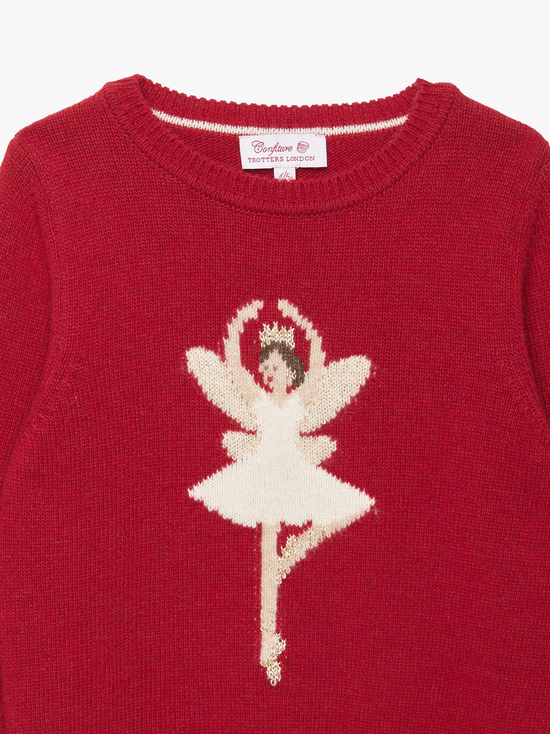 Product image 3 of 4, which shows Trotters Fairy Kids' Jumper, Crimson, 2-3 years